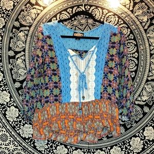 Colorful Angie's boho blouse